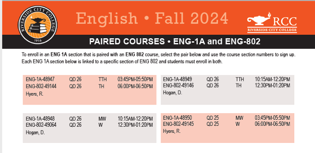 English 91-Paired Courses