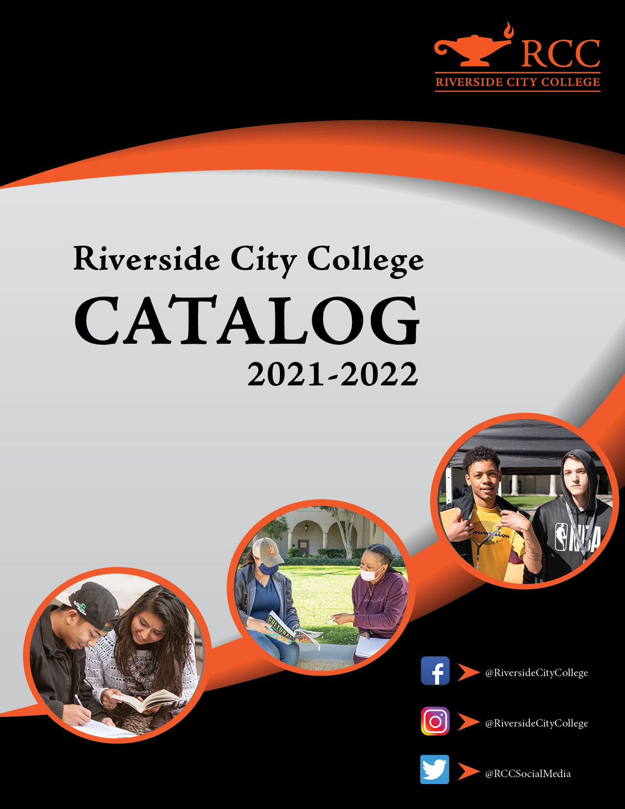 21-22 catalog cover with circles of students