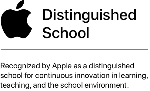 Apple distinguished school logo