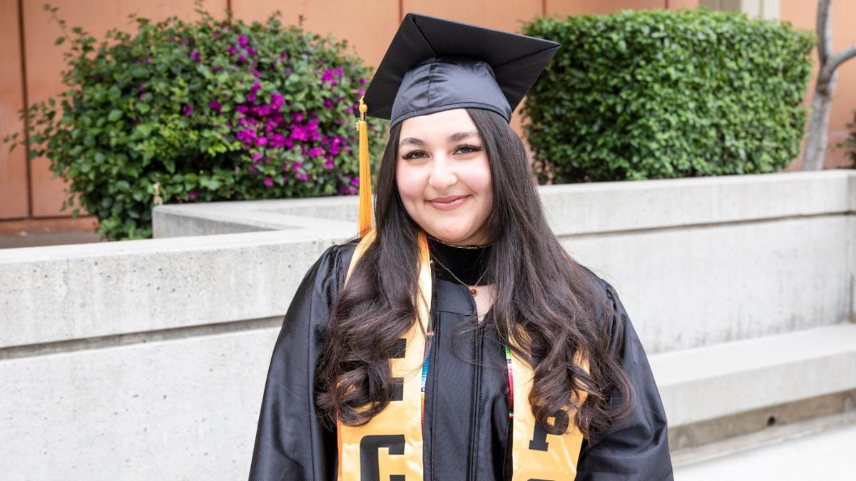 Darcy Marquez at graduation 