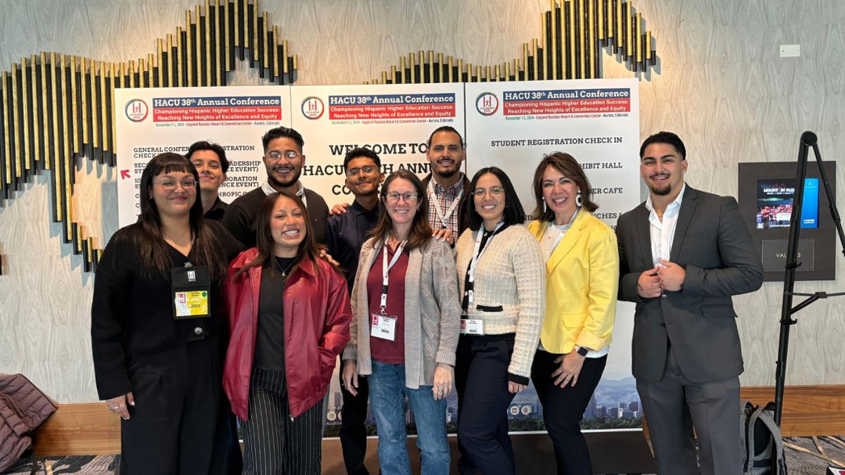 RCC students and RCC staff at HACU conference