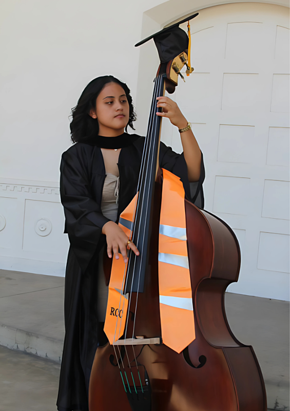 Angelina Salcedo playing the cello