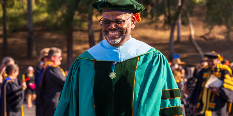 bishop at commencement 