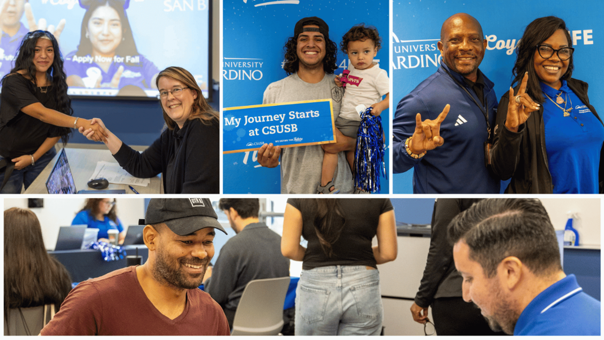 CSUSB instant admit day students and staff at rcc