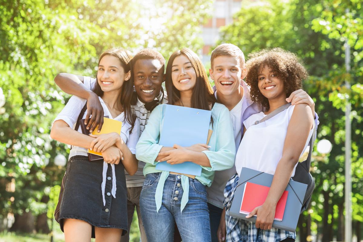 smiling students