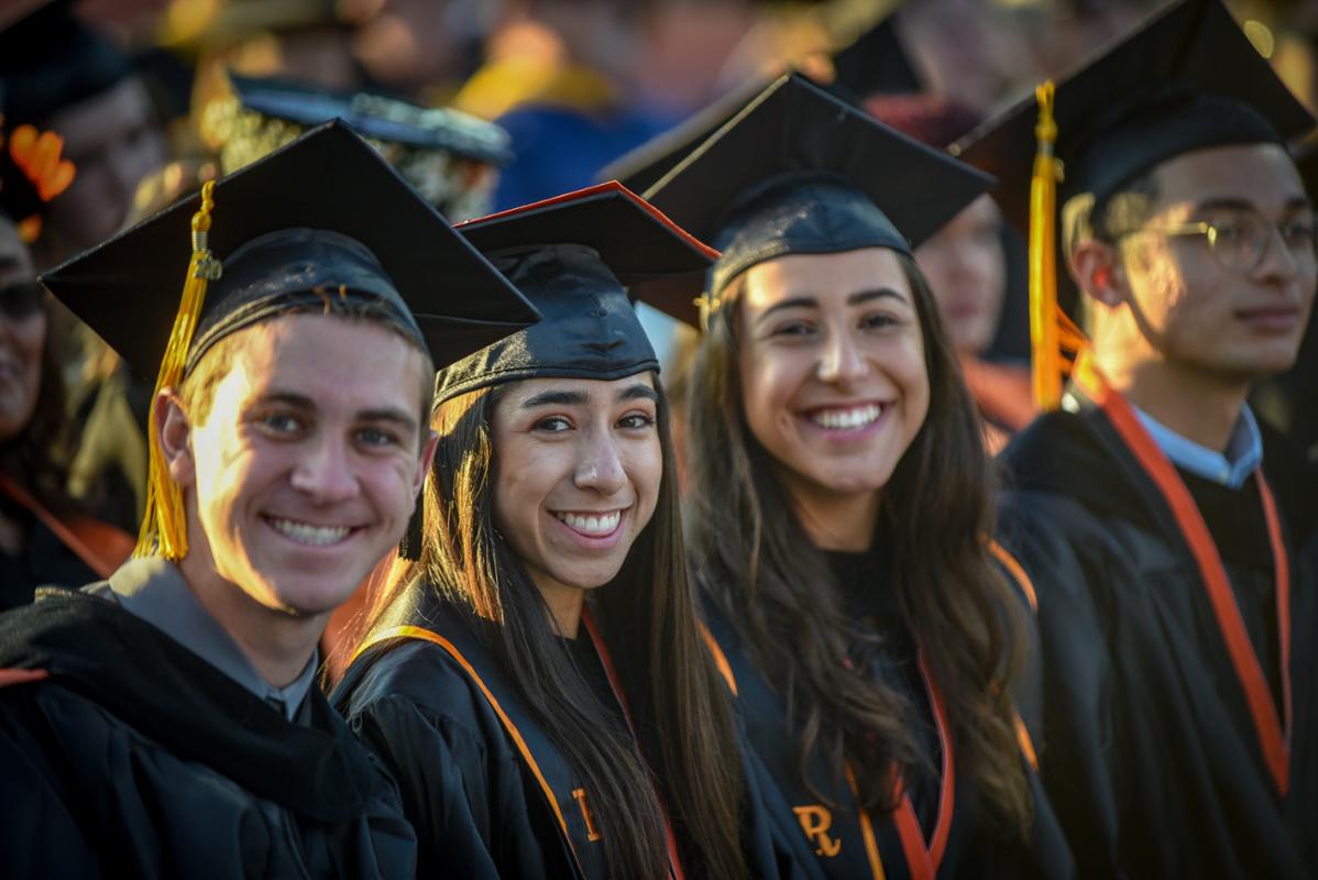 Honor students at graduation