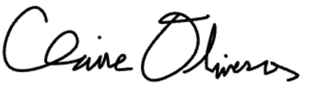 Claire Oliveros Signature