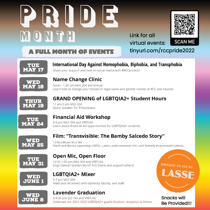 Pride Month event flyer