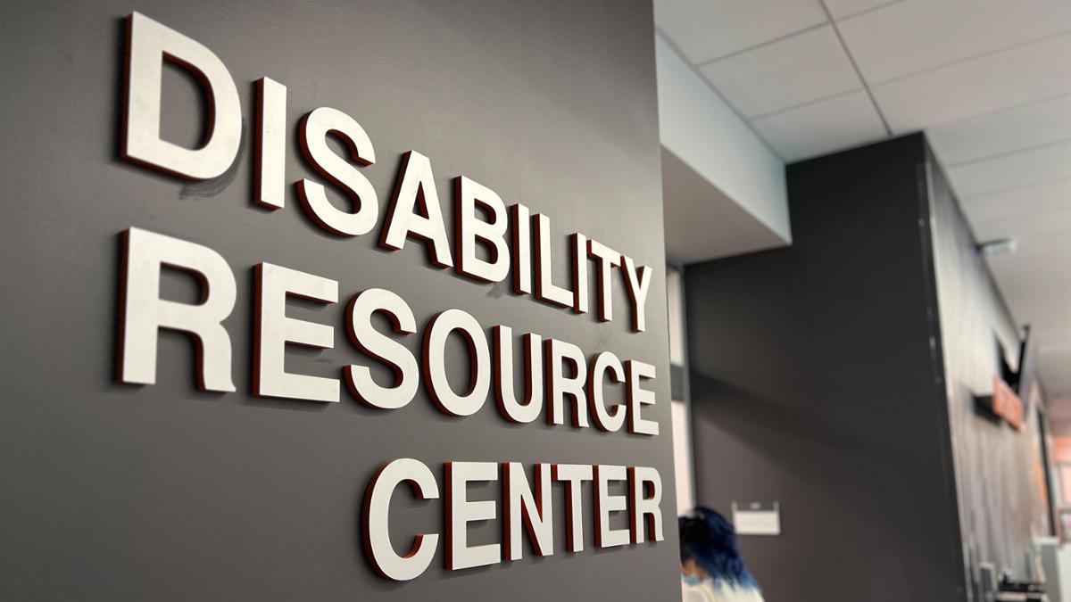 RCC Disability Resource Center sign