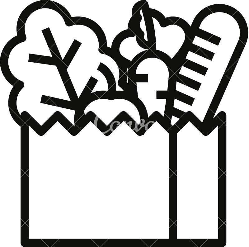 Grocery icon clipart