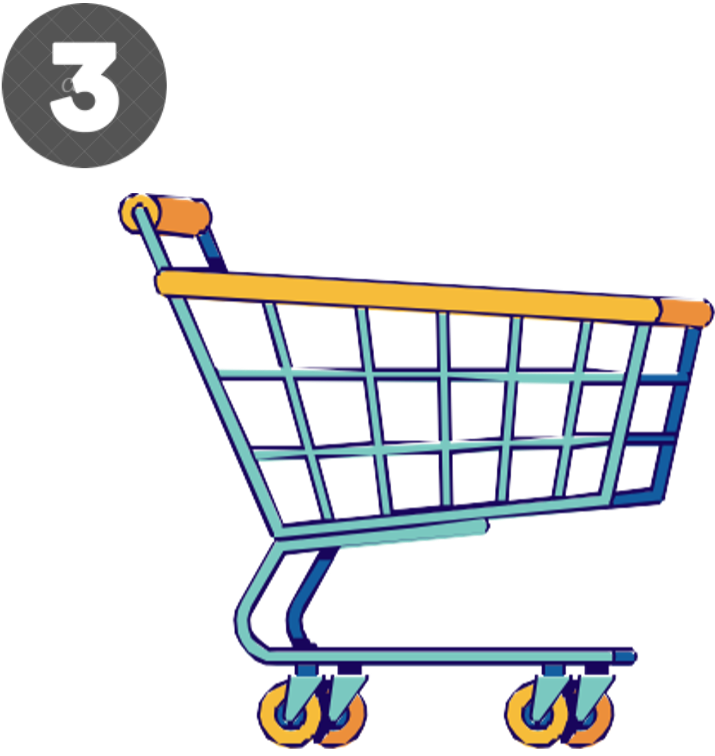 grocery cart clipart