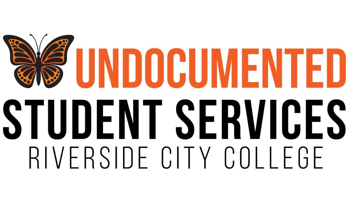 Undocumented Student Services at Riverside City College banner with butterfly logo.